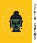Gautama Buddha creative illustration in vector file