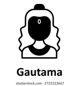 Ícone do Gautama Vetor que pode facilmente modificar ou editar
