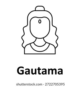 Gautama Vector icon which can easily modify or edit
