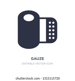 gauze icon on white background. Simple element illustration from Dentist concept. gauze icon symbol design.