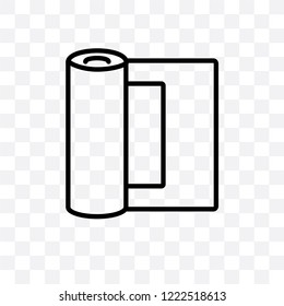 Gauze vector linear icon isolated on transparent background, Gauze transparency concept can be used for web and mobile