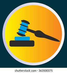 gavel, Auction gavel icon. Vector illustration