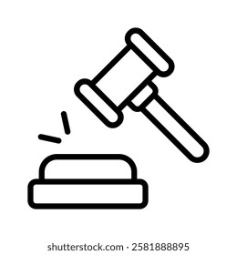 Gavel and block representing auctions or bidding events