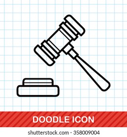 Gavel doodle