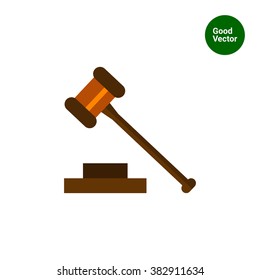 Gavel Flat Icon