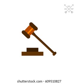 Gavel Flat Icon