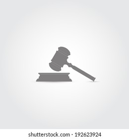 Gavel flat icons - Vector