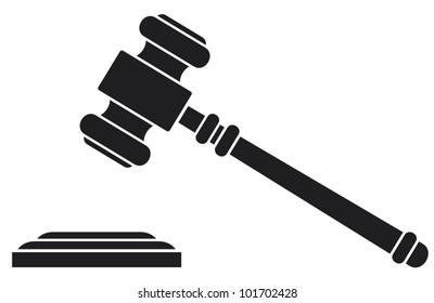 gavel - hammer of judge or auctioneer 