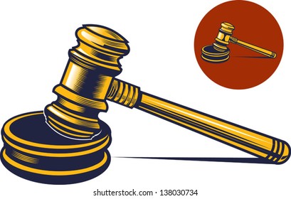 Gavel - hammer of judge or auctioneer