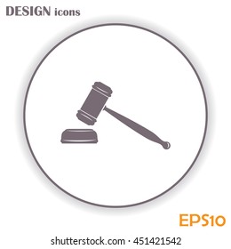gavel - hammer of judge or auctioneer