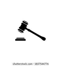 Gavel hammer law icon vector illustration