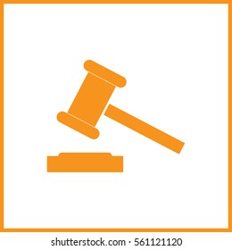  gavel icon. auction court 