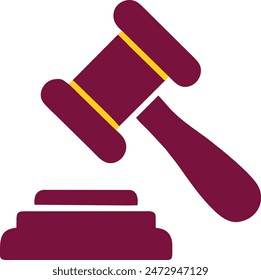 Gavel icon complete editable vector