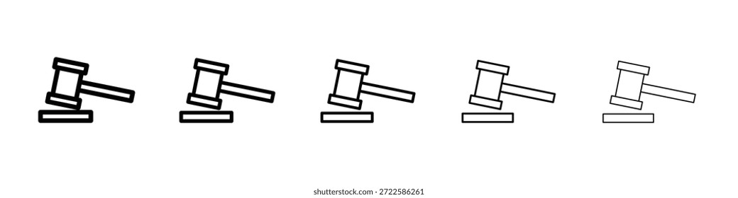 Gavel icon design, logo, app, UI. Vector illustration, EPS