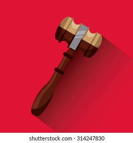 gavel icon design, vector illustration eps10 graphic 