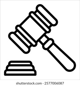 Gavel Icon Element For Design