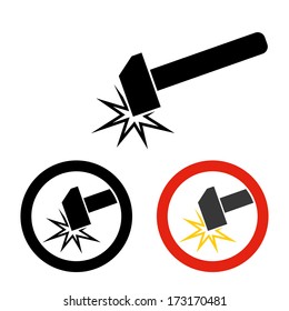 the gavel. icon of hammer. vector. eps10