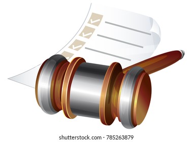 Gavel Icon - Illustration