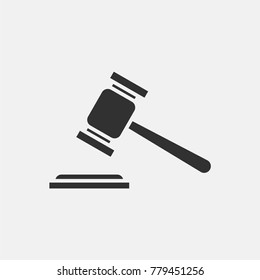 Gavel icon illustration isolated vector sign symbol