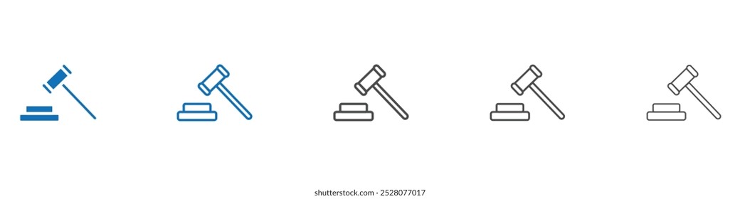 Icono de mazo Vector plano aislado en contorno
