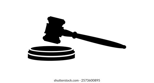 Gavel icon. judge gavel icon vector. law icon vector. auction hammer. Vector illustration.