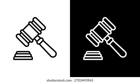 Martillo con diseño de conjunto de iconos