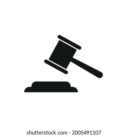 Gavel icon set. judge gavel icon vector. law icon vector. auction hammer.
