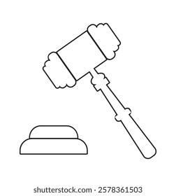 Gavel icon set. judge gavel icon vector. auction hammer. Containing law, constitution, auction, balance, gavel, testimony, email, judge, hammer, justice, law book, regulation, laws. Design eps 10