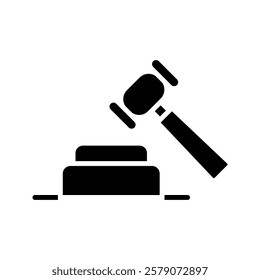 Gavel icon set. judge gavel icon vector. law icon vector. auction hammer