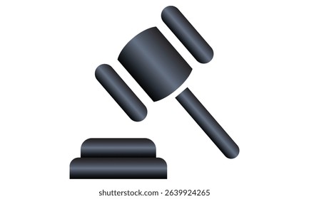 Gavel icon set. judge gavel icon vector. law icon vector. auction hamme