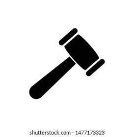 Gavel icon sign vector logo template