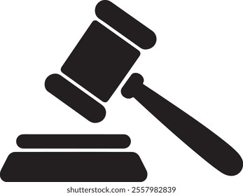 gavel icon silhouette vector style with white background, gavel icon, icon, hammer, law, gavel, court, justice, judgement, auction, judge