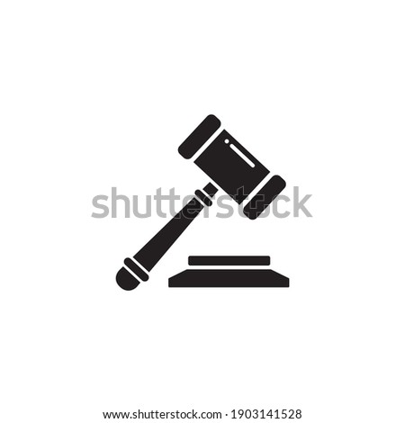 gavel icon symbol sign vector