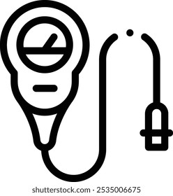 gavel icon. Thin Linear Style Design Isolated On White Background