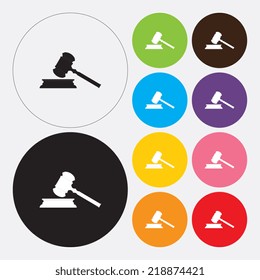 Gavel icon - Vector