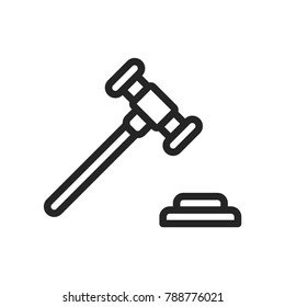 Gavel icon vector