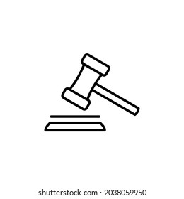 Gavel icon vector., Hammer symbol vector, Judge gavel sign