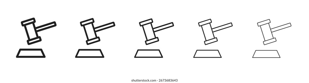 Ilustración vectorial del icono del mazo aislada