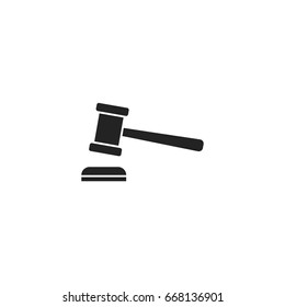 gavel icon vector isolated