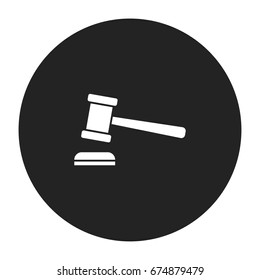 gavel icon vector isolated