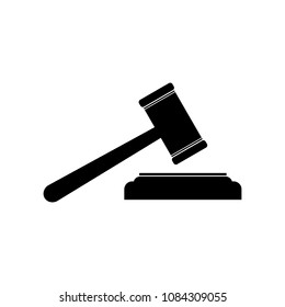 Gavel Icon Vector. Judge gavel Icon Vector. 