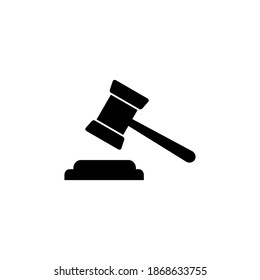 Gavel icon vector. judge gavel icon vector. law icon vector. auction hammer