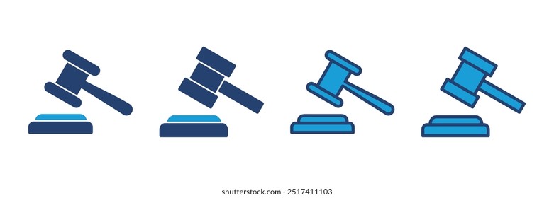 Gavel icon vector. judge gavel icon vector. law icon vector. auction hammer
