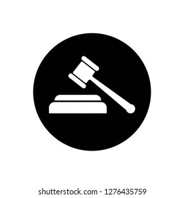 gavel icon vector, vector on white background editable eps10
