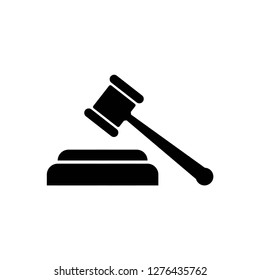 gavel icon vector, vector on white background editable eps10