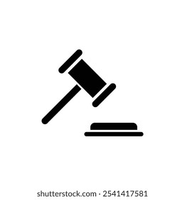 Gavel icon vector set outline