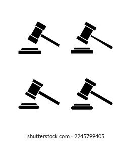 Gavel icon vector for web and mobile app. judge gavel sign and symbol. law icon. auction hammer