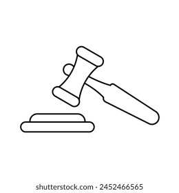 Vector de íconos de martillo para Web y App móvil