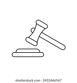 Gavel icon vector for web and mobile app