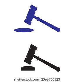 Gavel icon vector for web and mobile app. judge gavel sign and symbol. law icon. auction hammer